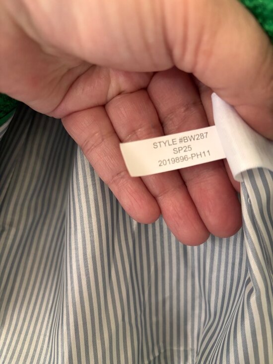 J.Crew Green Tweed Schoolboy Blazer Size 18 Gold Button Lined Classic Style - Picture 9 of 15